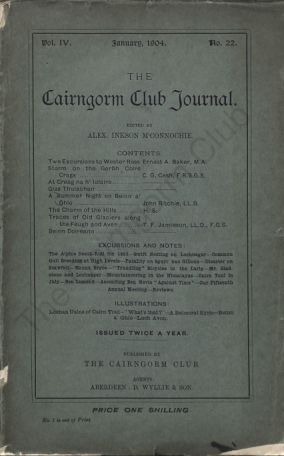 The Cairngorm Club Journal No 22 cover